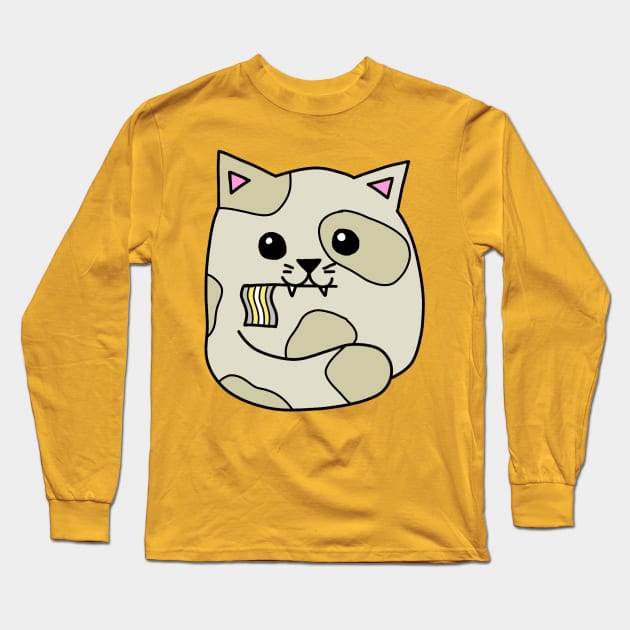 demigender pride flag cat Long Sleeve T-Shirt by alisadesigns